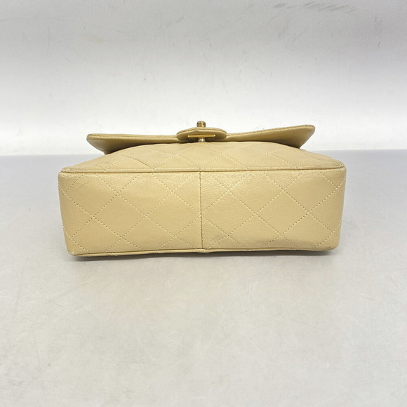 CHANEL Shoulder Bag Matelasse Chain Lambskin Beige Ladies - Picture 3 of 10